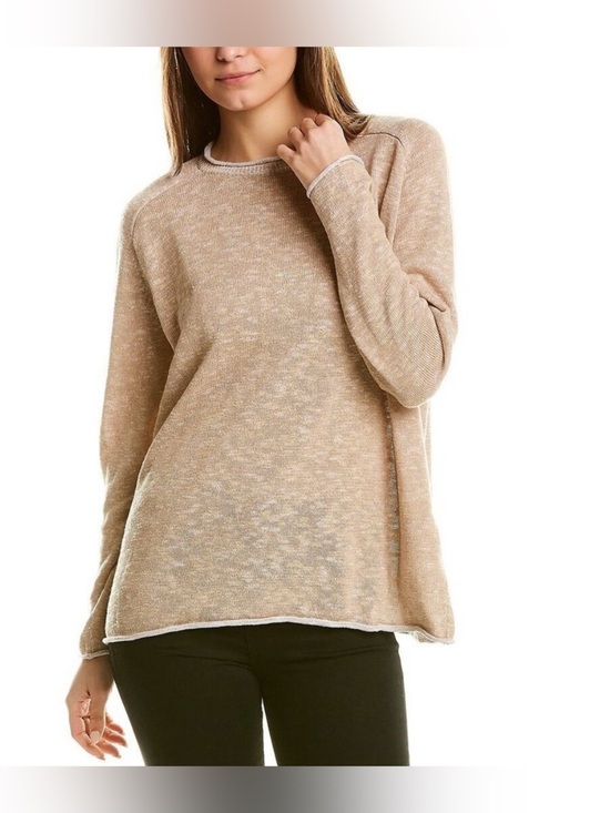 Eileen Fisher Sweaters - Eileen fisher Organic Cotton Linen Slub Top sweater beige tan size small